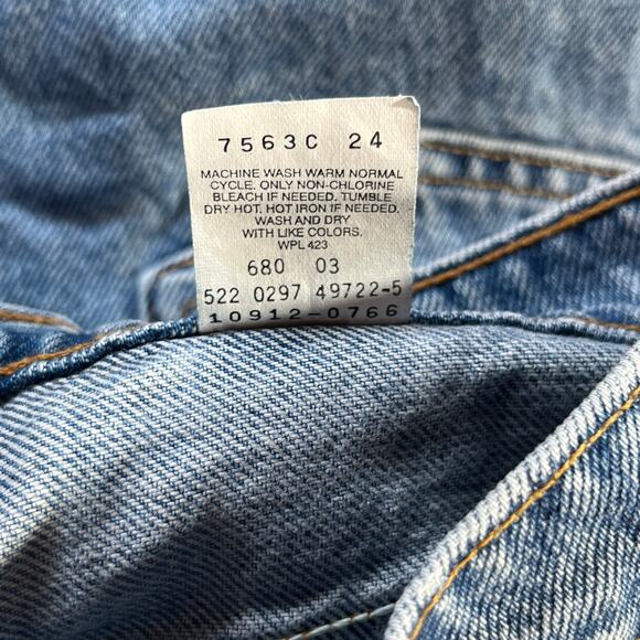 Vintage Levi's 912 Jeans Womens 9 Long Medium Wash Denim Slim Fit Tapered 90s - Picture 8 of 13